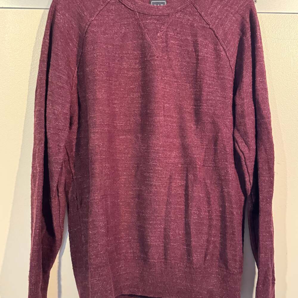 GAP Men's Long Sleeve Seed Stitch Crew Neck Sweater Port Royale